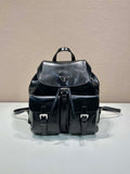 Prada 1BZ811 Leather Backpack Bag in Black