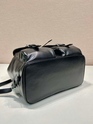 Prada 1BZ811 Leather Backpack Bag in Black - Default Title - View 6