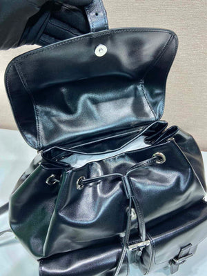 Prada 1BZ811 Leather Backpack Bag in Black - Default Title - View 7