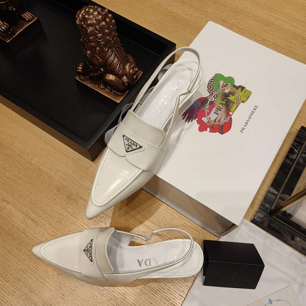 Prada 1D175N Patent leather slingbacks P78561
