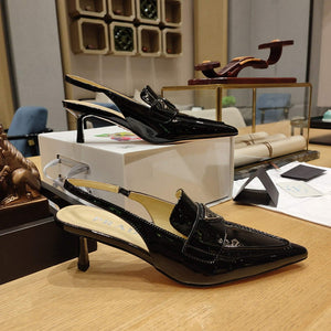Prada 1D175N Patent leather slingbacks P78562 - 35 - View 4