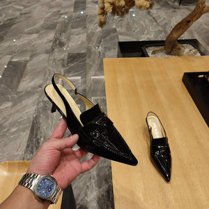 Prada 1D175N Patent leather slingbacks P78562 - 35 - View 9
