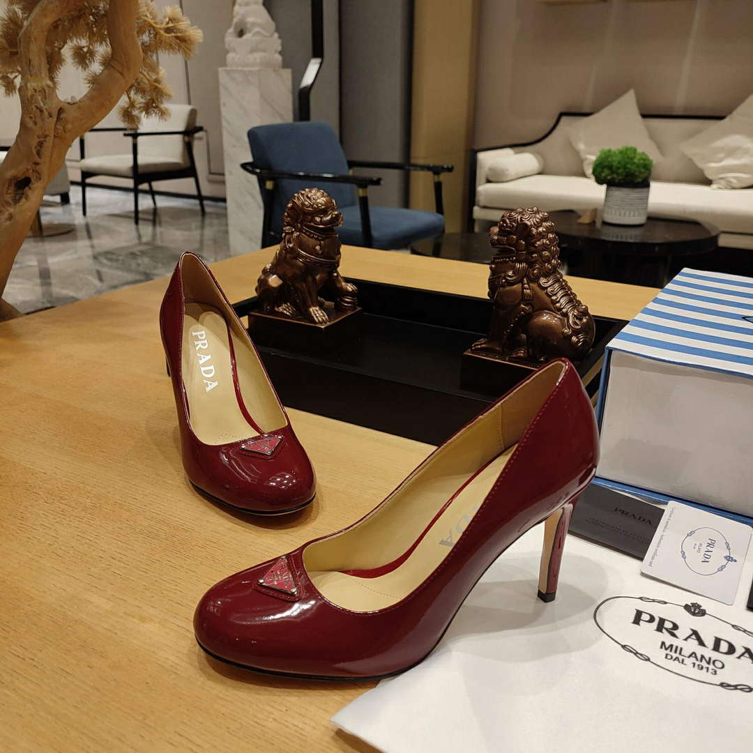 Prada 1D263N Patent Leather Pumps 95 mm Heel P67332