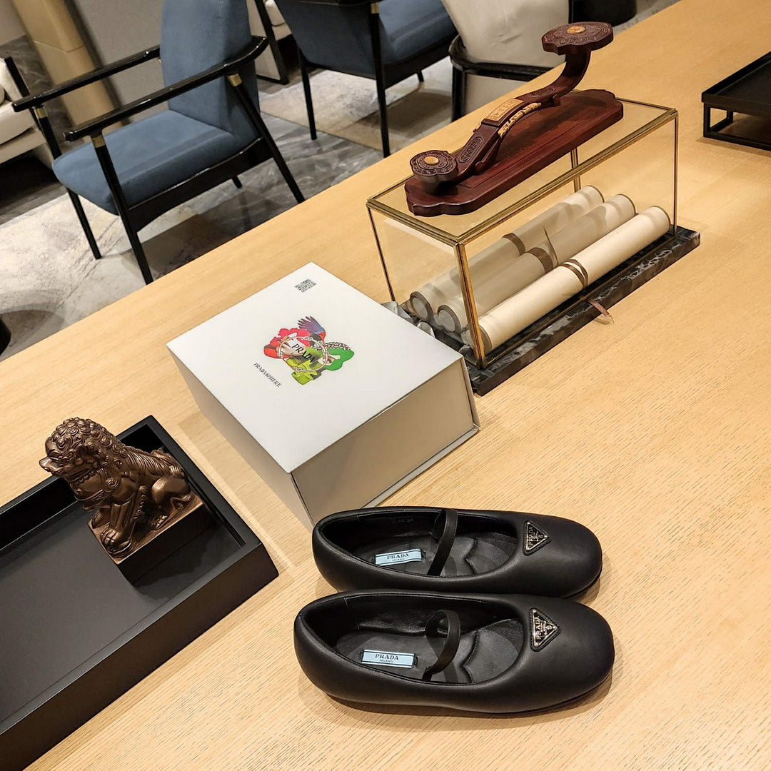 Prada 1F037N Soft padded nappa ballerinas P78551