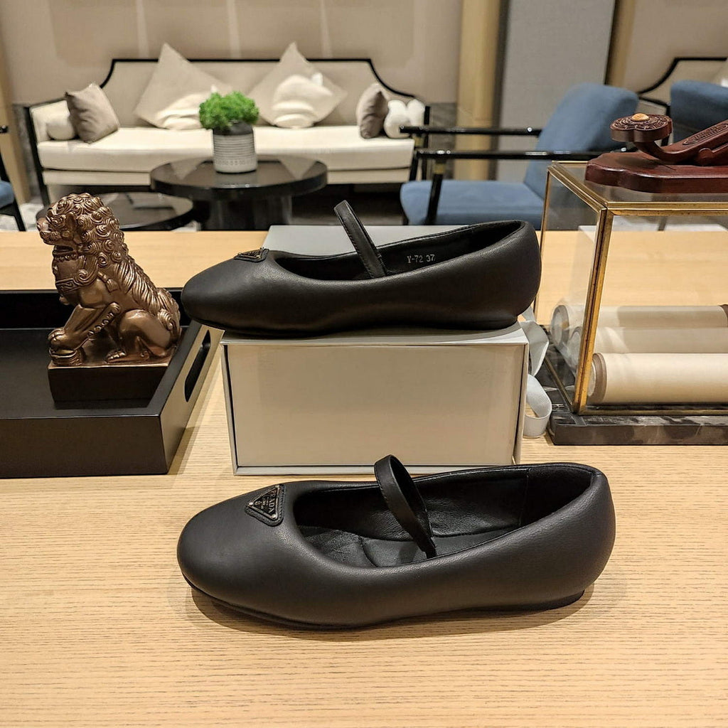 Prada 1F037N Soft padded nappa ballerinas P78551