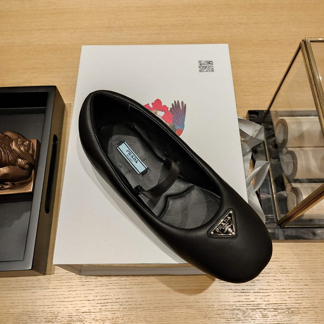 Prada 1F037N Soft padded nappa ballerinas P78551