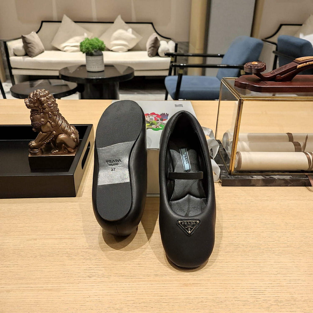Prada 1F037N Soft padded nappa ballerinas P78551
