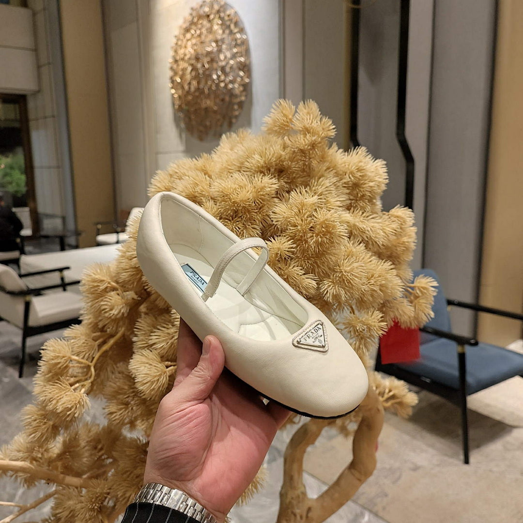 Prada 1F037N Soft padded nappa ballerinas P78552