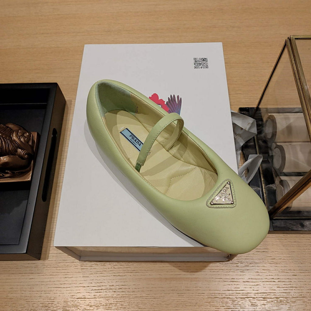 Prada 1F037N Soft padded nappa ballerinas P78553