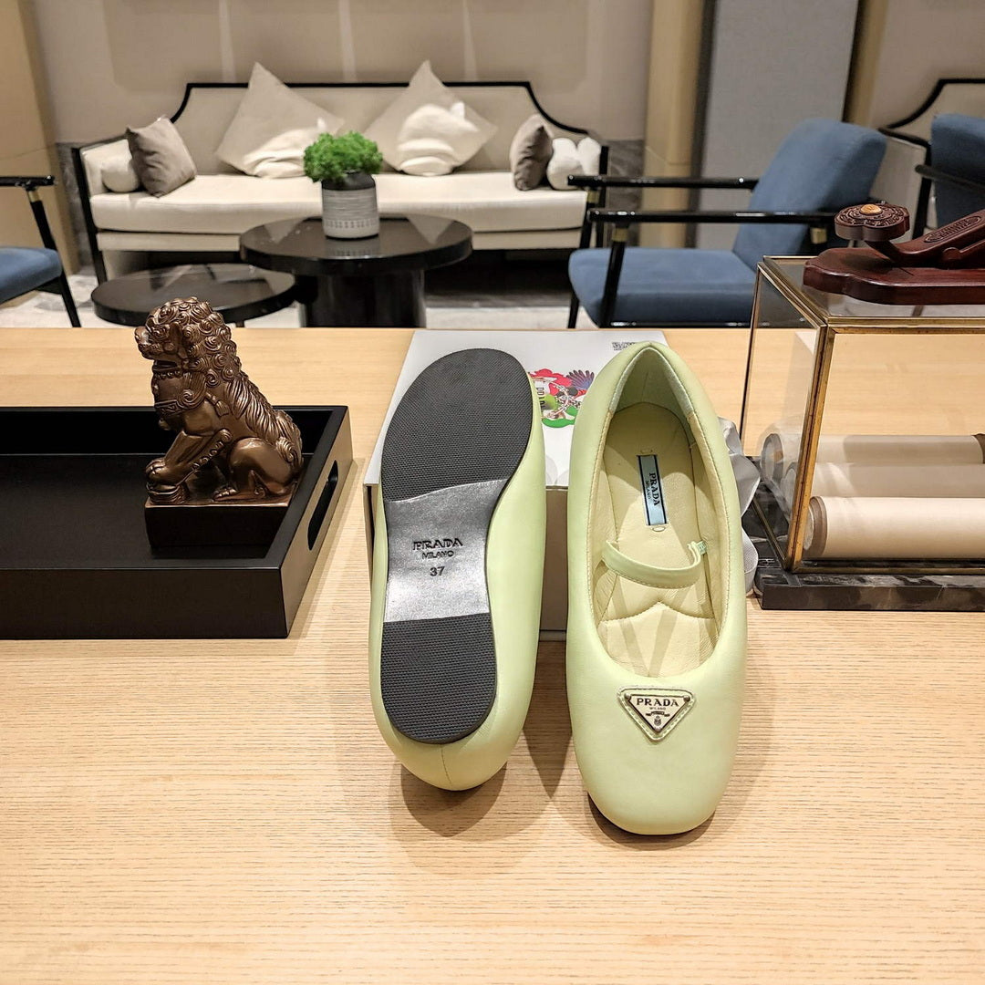 Prada 1F037N Soft padded nappa ballerinas P78553