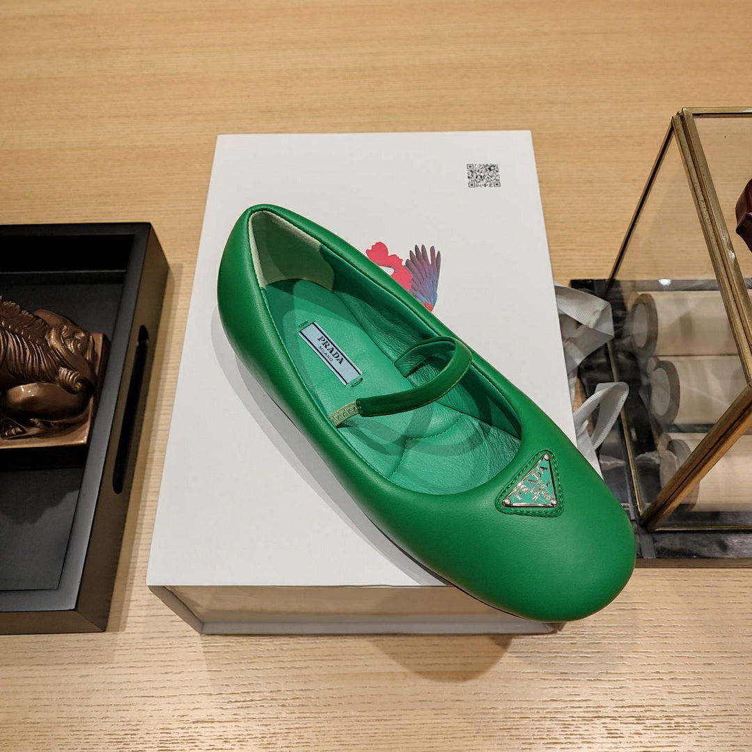Prada 1F037N Soft padded nappa ballerinas P78554