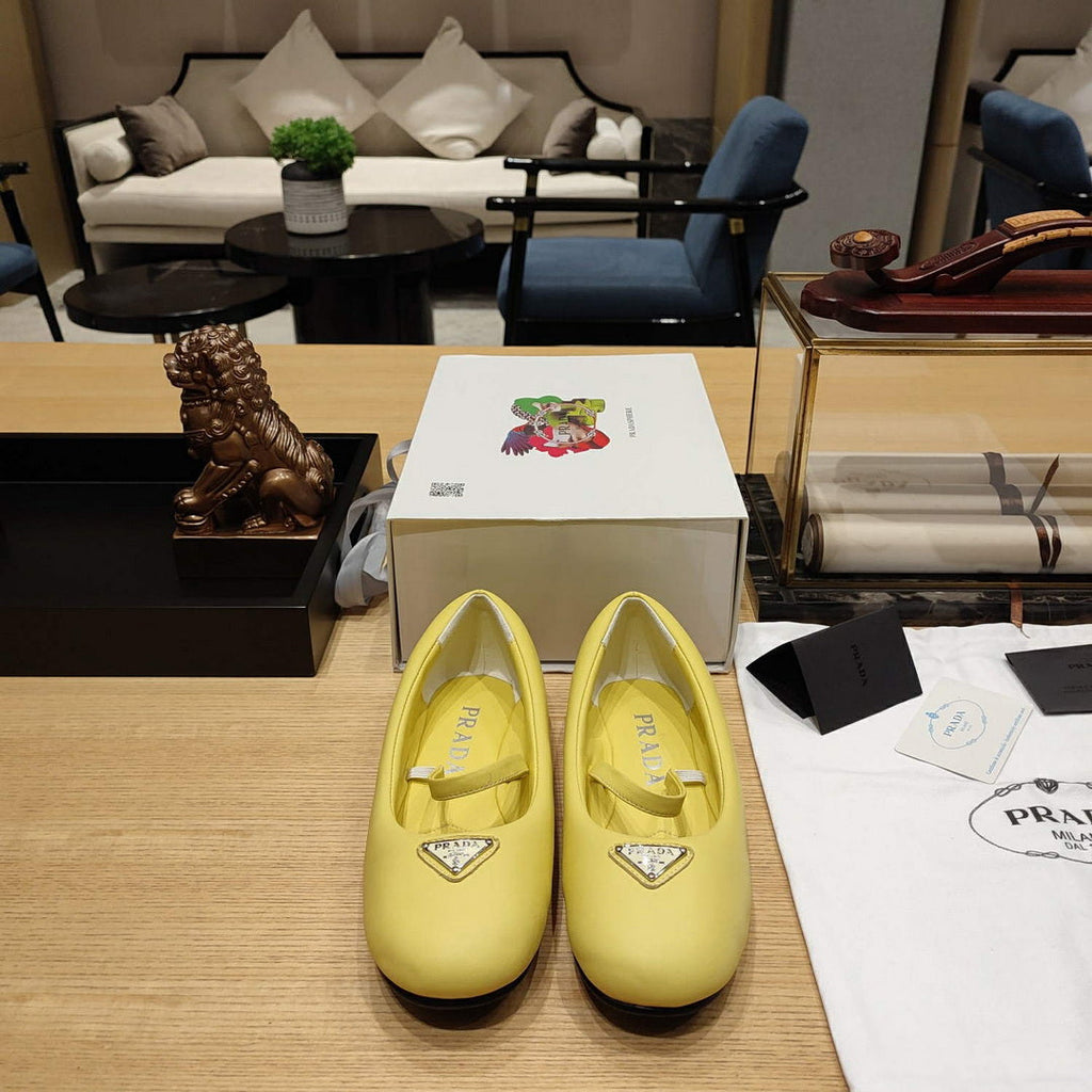 Prada 1F037N Soft padded nappa ballerinas P78555