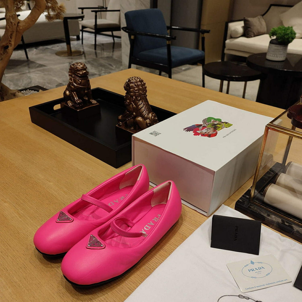 Prada 1F037N Soft padded nappa ballerinas P78556