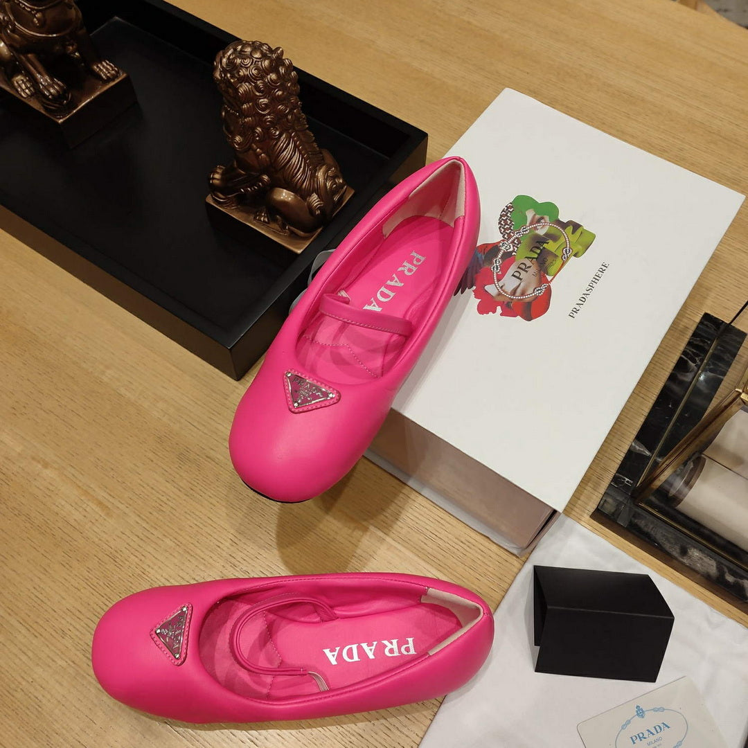 Prada 1F037N Soft padded nappa ballerinas P78556