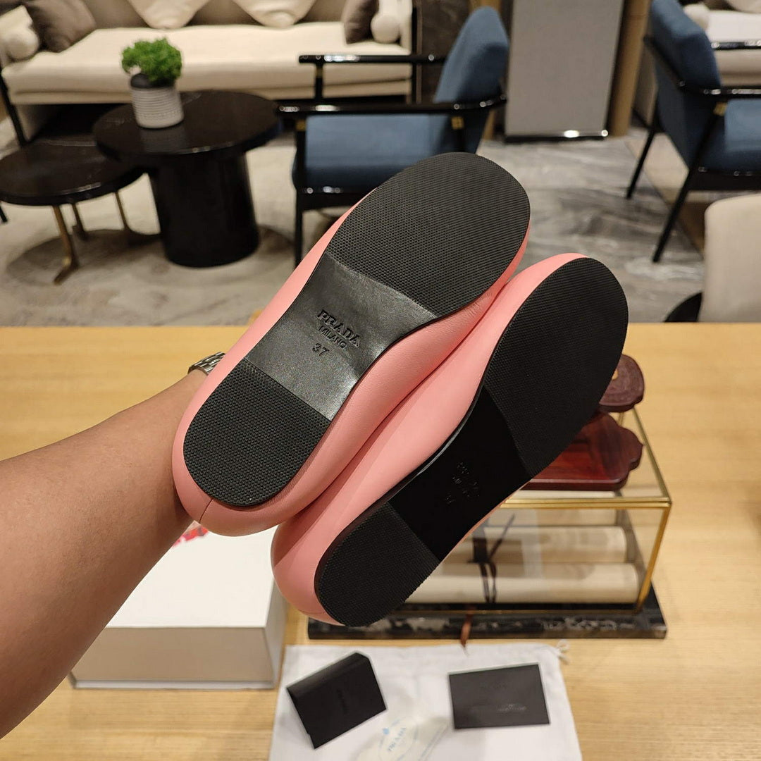 Prada 1F037N Soft padded nappa ballerinas P78557