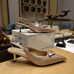 Prada 1I021N Satin slingbacks with crystals P78530 - 35 - View 4