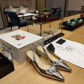 Prada 1I153N Patent-leather slingback pumps P78567 - 35 - View 1