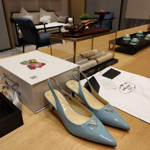 Prada 1I153N Patent-leather slingback pumps P78569 - 35 - View 1