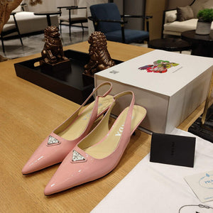 Prada 1I153N Patent-leather slingback pumps P78572 - 35 - View 3