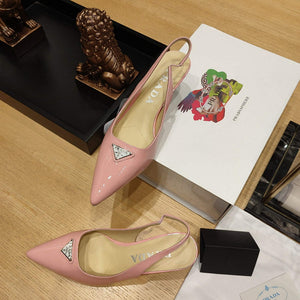 Prada 1I153N Patent-leather slingback pumps P78572 - 35 - View 6