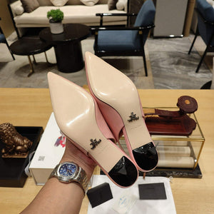 Prada 1I153N Patent-leather slingback pumps P78572 - 35 - View 8