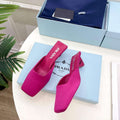 Prada 1I479N Women's Satin Mules Fashion Shoes P67321 - Euro 35=US 4 - View 1