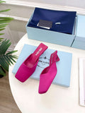 Prada 1I479N Women's Satin Mules Fashion Shoes P67321