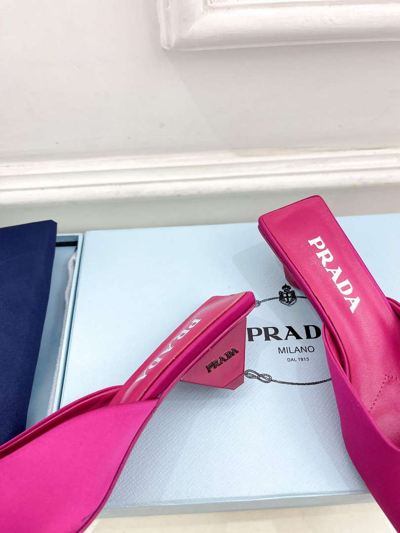 Prada 1I479N Women's Satin Mules Fashion Shoes P67321