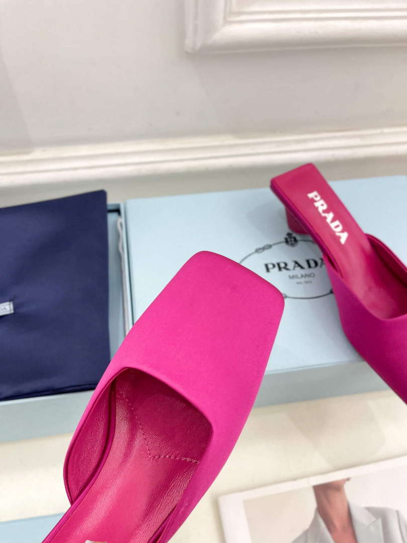 Prada 1I479N Women's Satin Mules Fashion Shoes P67321