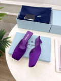 Prada 1I479N Women's Satin Mules Fashion Shoes P67322