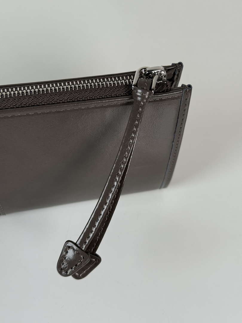 Prada 1MB051 Leather pouch Gray