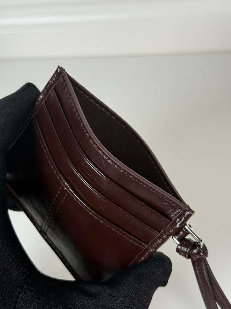 Prada 1MC025 Leather card holder Wine Red