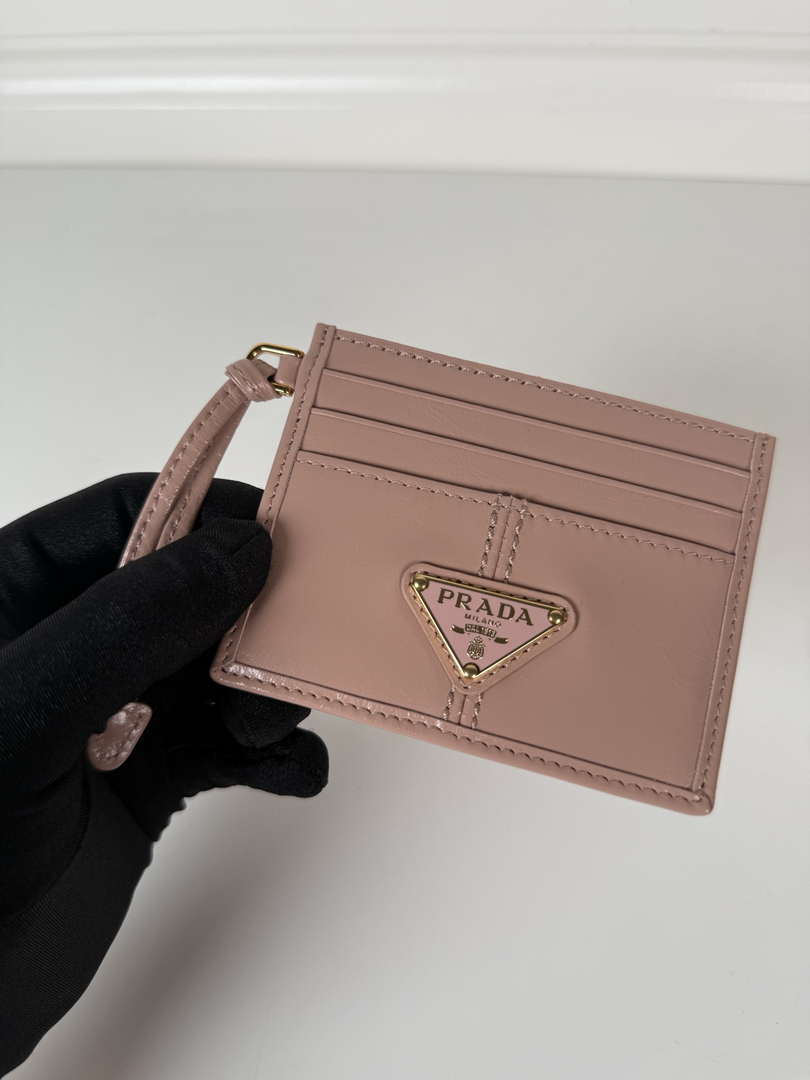 Prada 1MC025 Leather card holder Pink