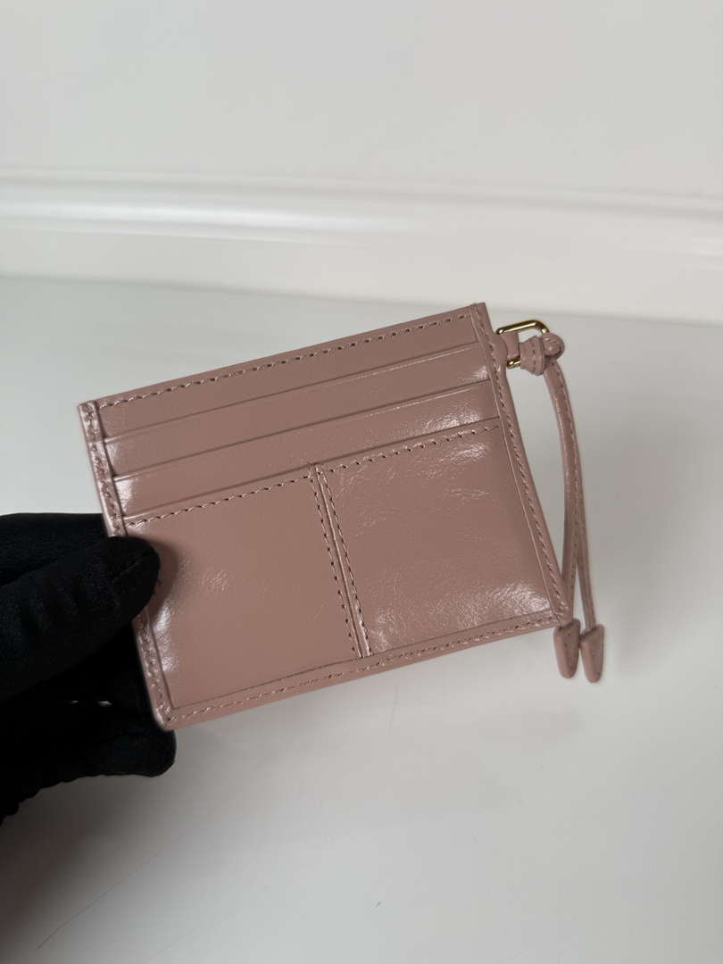 Prada 1MC025 Leather card holder Pink