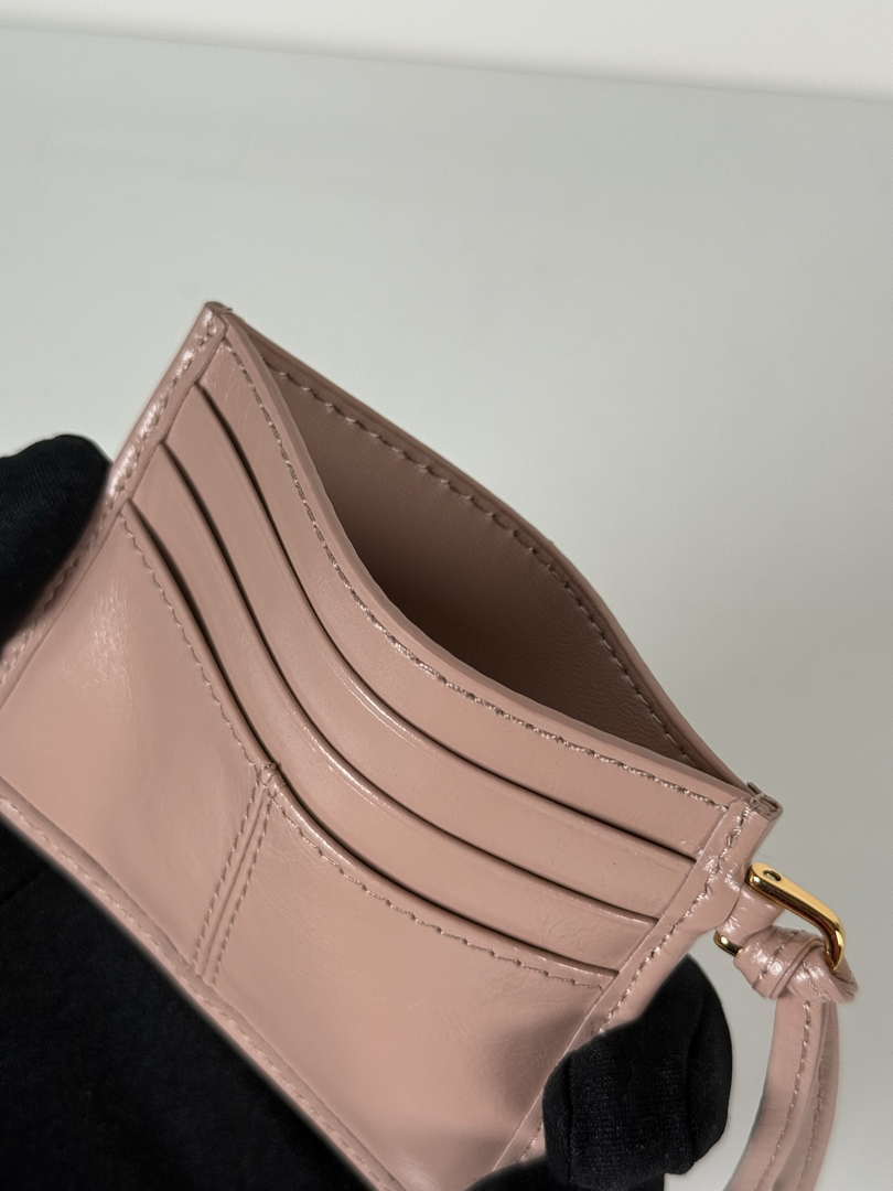 Prada 1MC025 Leather card holder Pink
