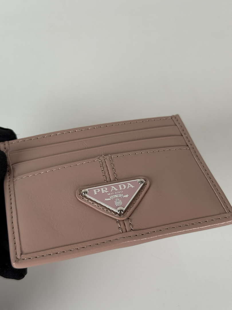 Prada 1MC025 Leather card holder Pink