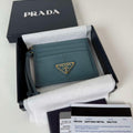 Prada 1MC025 Leather card holder Blue