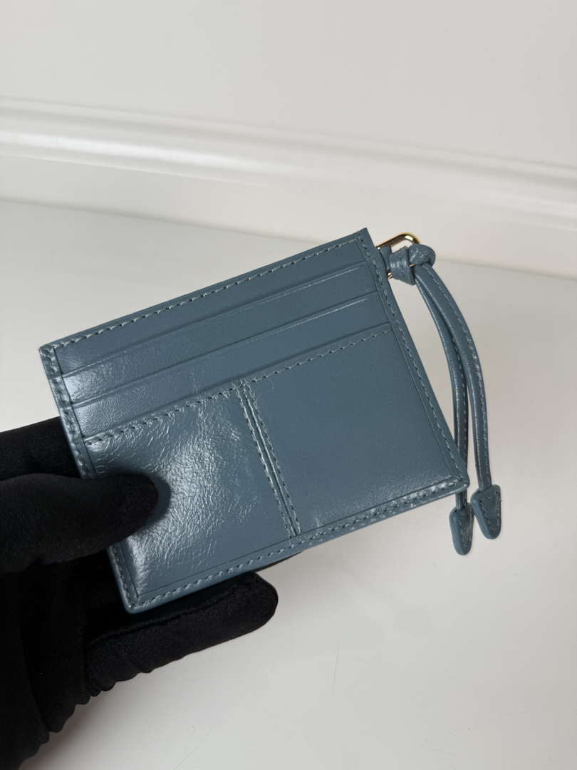 Prada 1MC025 Leather card holder Blue