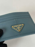 Prada 1MC025 Leather card holder Blue