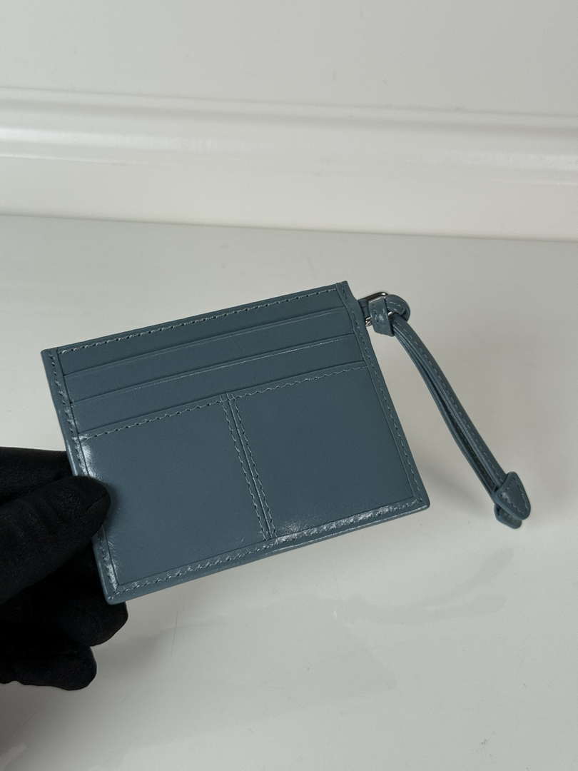 Prada 1MC025 Leather card holder Blue