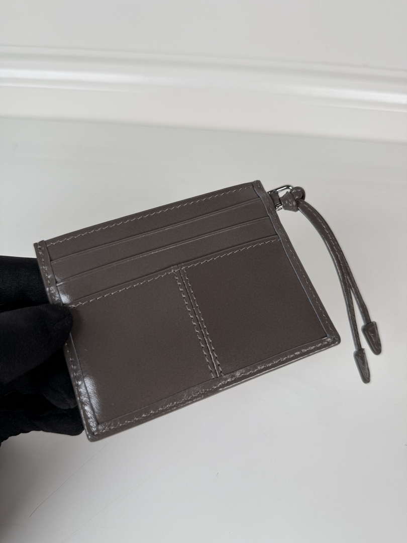 Prada 1MC025 Leather card holder Gray