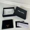 Prada 1MC025 Leather card holder Prada logo
