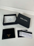 Prada 1MC025 Leather card holder Prada logo
