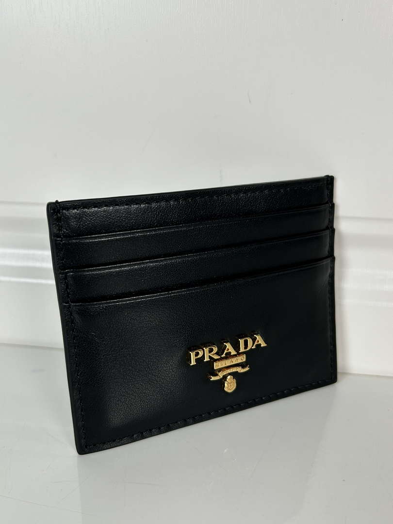 Prada 1MC025 Leather card holder Prada logo