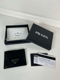 Prada Black Leather card holder 1MC025