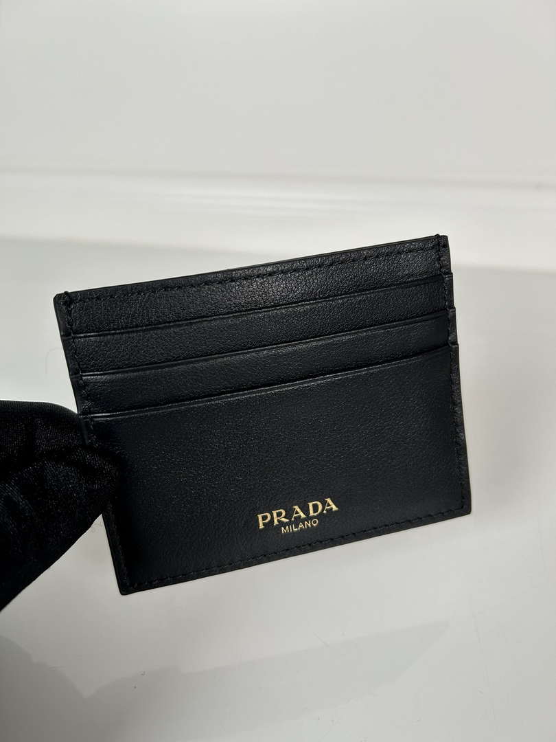 Prada Leather card holder 1MC025 Black