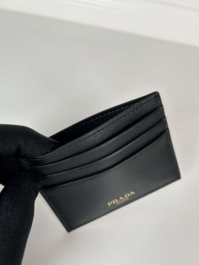 Prada Leather card holder 1MC025 Black