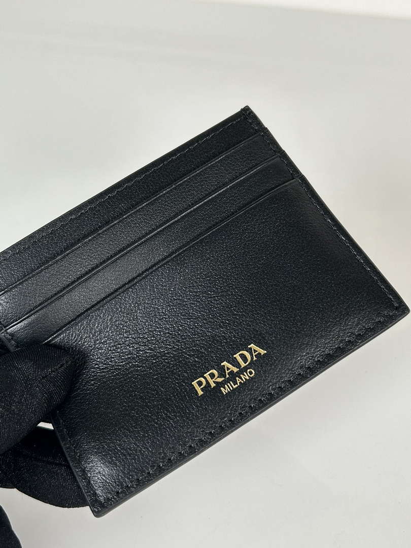 Prada Leather card holder 1MC025 Black