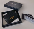Prada 1MC025 Saffiano Leather card holder Black