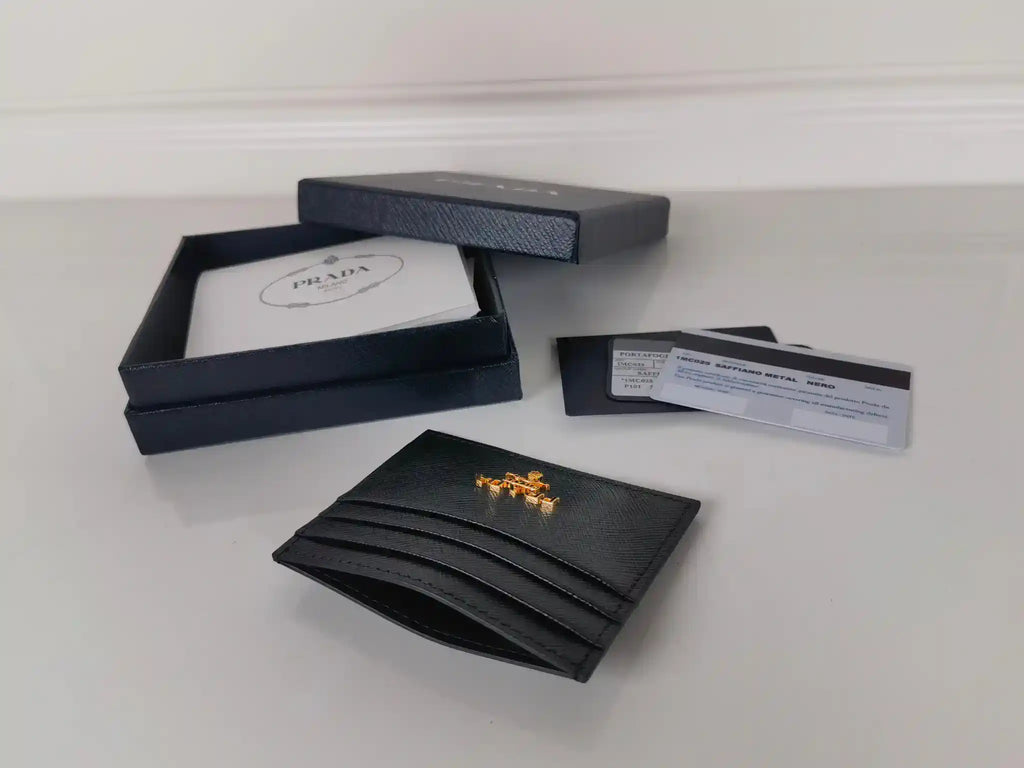 Prada 1MC025 Saffiano Leather card holder Prada logo
